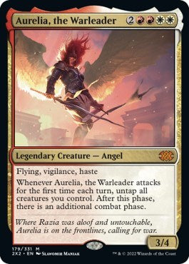 Aurelia, the Warleader (Double Masters 2022) Near Mint Foil