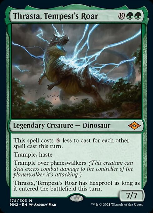 Thrasta, Tempest's Roar (Modern Horizons 2) Light Play