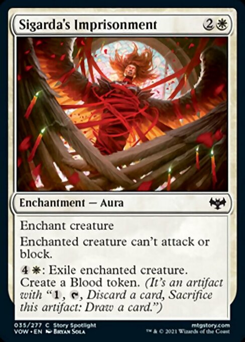 Sigarda's Imprisonment (Innistrad: Crimson Vow) Near Mint Foil