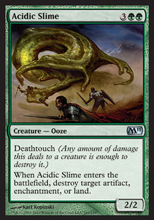 Acidic Slime (Magic 2011 Core Set) Medium Play