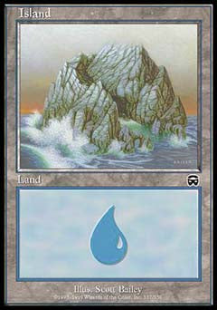 Island (337) (Mercadian Masques) Near Mint Foil