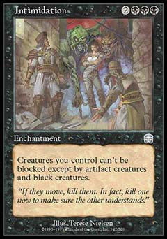 Intimidation (Mercadian Masques) Light Play
