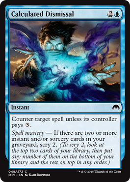 Calculated Dismissal (Magic Origins) Medium Play
