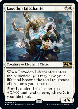 Loxodon Lifechanter (Magic 2020 Core Set) Near Mint