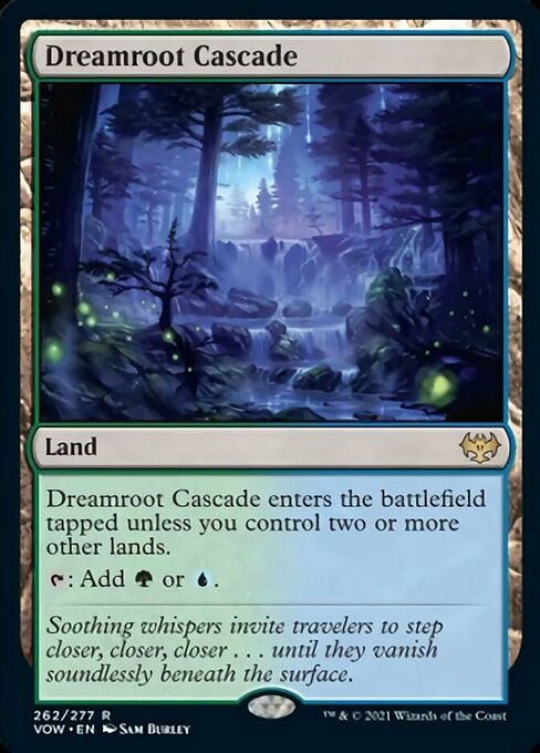 Dreamroot Cascade (Innistrad: Crimson Vow) Medium Play Foil