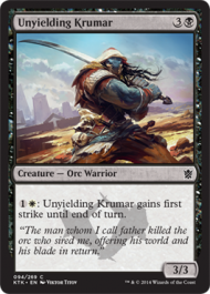 Unyielding Krumar (Khans of Tarkir) Near Mint