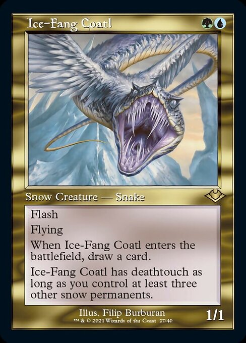 Ice-Fang Coatl (Modern Horizons 1 Retro Frames) Light Play Foil