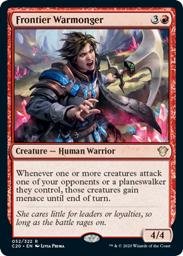 Frontier Warmonger (Commander 2020 Ikoria) Light Play