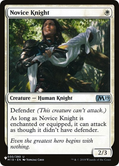 Novice Knight (The List) Near Mint