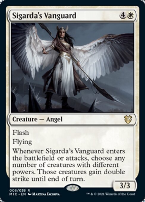 Sigarda's Vanguard (Commander 2021 Midnight Hunt) Near Mint