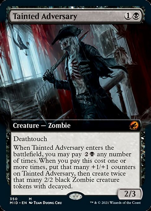 Tainted Adversary (Extended Art) (Innistrad: Midnight Hunt) Near Mint