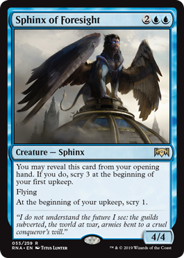 Sphinx of Foresight (Ravnica Allegiance) Medium Play