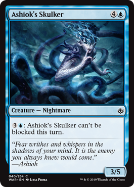 Ashiok's Skulker (War of the Spark) Light Play Foil
