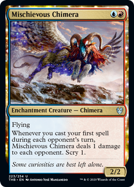 Mischievous Chimera (Theros Beyond Death) Near Mint Foil