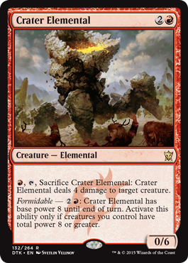 Crater Elemental (Dragons of Tarkir) Light Play