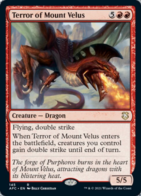 Terror of Mount Velus (Commander 2021 Forgotten Realms) Near Mint