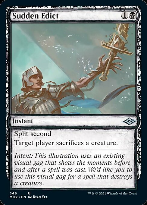 Sudden Edict (Showcase) (Modern Horizons 2) Near Mint Foil