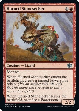 Horned Stoneseeker (The Brothers' War) Near Mint Foil
