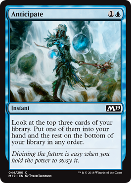 Anticipate (Magic 2019 Core Set) Near Mint