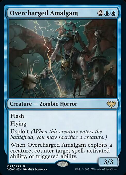 Overcharged Amalgam (Innistrad: Crimson Vow) Damaged / Poor