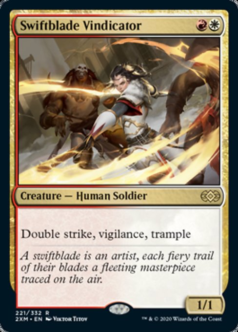 Swiftblade Vindicator (Double Masters) Medium Play