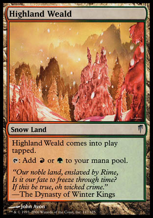 Highland Weald (Coldsnap) Near Mint Foil