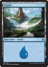 Island (257) (Khans of Tarkir) Medium Play