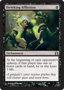 Shrieking Affliction (Return to Ravnica) Medium Play