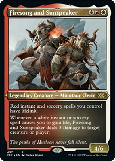 Firesong and Sunspeaker (Foil Etched) (Double Masters 2022) Near Mint Foil