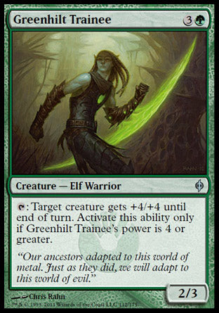 Greenhilt Trainee (New Phyrexia) Medium Play
