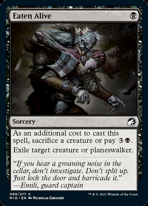 Eaten Alive (Innistrad: Midnight Hunt) Near Mint Foil