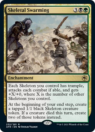 Skeletal Swarming (Promo Pack: Adventures in the Forgotten Realms) Near Mint