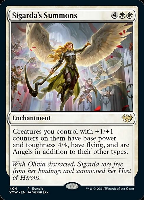 Sigarda's Summons (Promo Pack) (Innistrad: Crimson Vow) Near Mint Foil