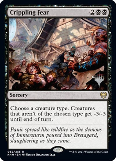 Crippling Fear (Promo Pack: Kaldheim) Near Mint Foil
