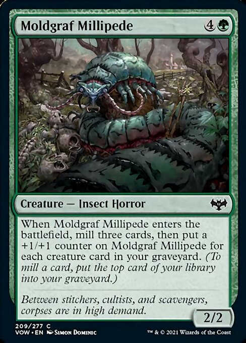 Moldgraf Millipede (Innistrad: Crimson Vow) Near Mint Foil
