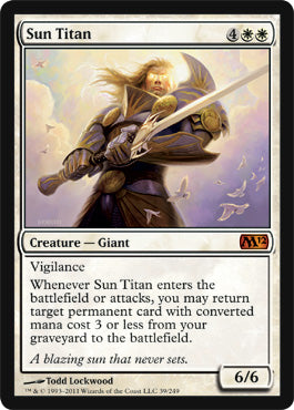 Sun Titan (Magic 2012 Core Set) Light Play
