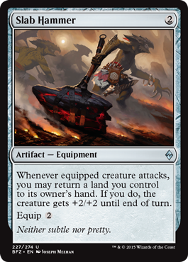 Slab Hammer (Battle for Zendikar) Near Mint