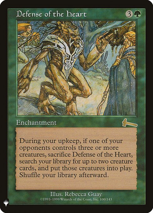 Defense of the Heart (Mystery Booster) Light Play