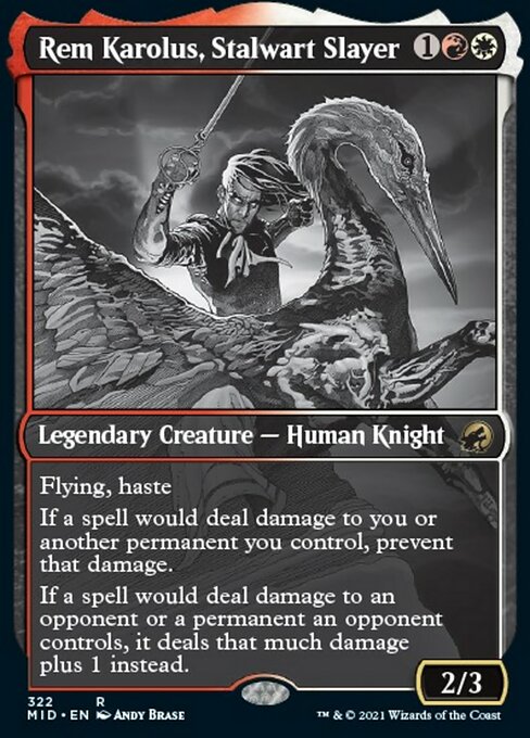 Rem Karolus, Stalwart Slayer (Showcase) (Innistrad: Midnight Hunt) Medium Play