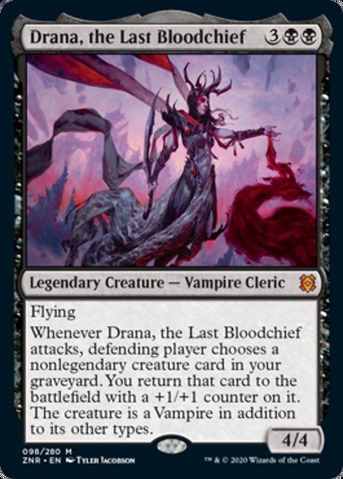 Drana, the Last Bloodchief (Zendikar Rising) Near Mint