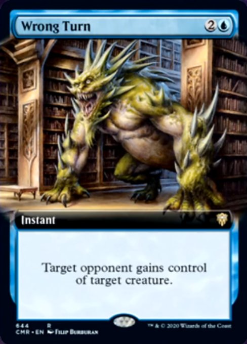 Wrong Turn (Extended Art) (Commander Legends) Light Play