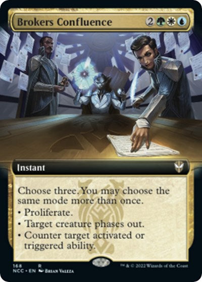 Brokers Confluence (Extended Art) (Commander: Streets of New Capenna) Light Play