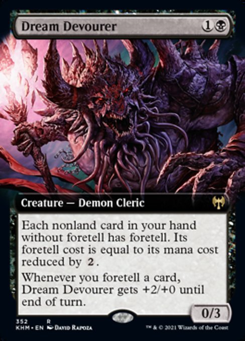 Dream Devourer (Extended Art) (Kaldheim) Light Play