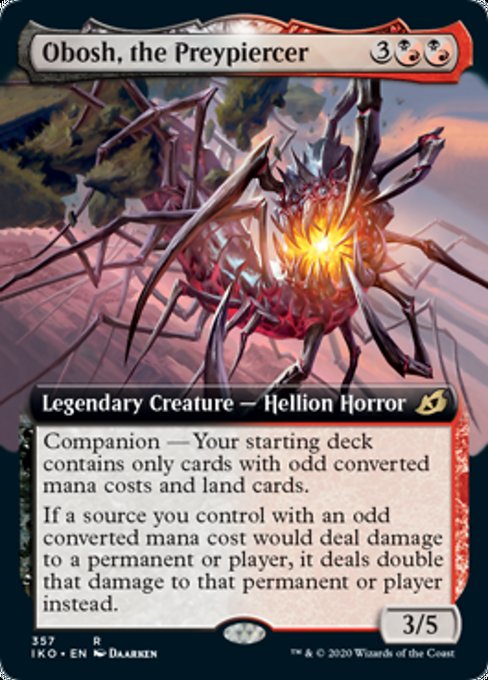 Obosh The Preypiercer (Extended Art) (Ikoria: Lair of Behemoths) Near Mint Foil