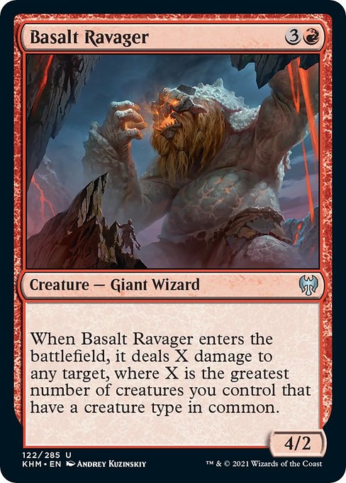 Basalt Ravager (Kaldheim) Light Play