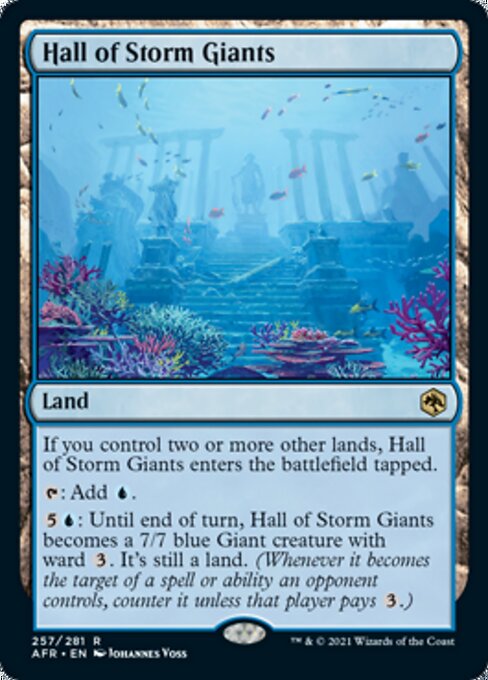 Hall of Storm Giants (Adventures in the Forgotten Realms) Near Mint Foil