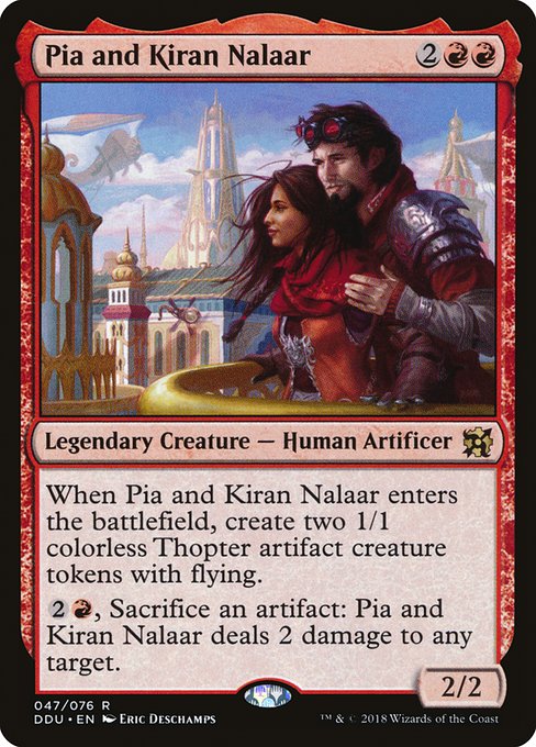 Pia and Kiran Nalaar (Duel Decks: Elves vs Inventors) Medium Play