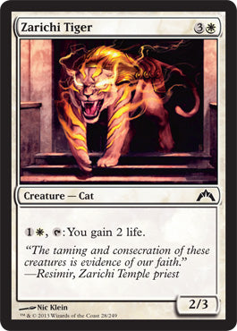 Zarichi Tiger (Gatecrash) Light Play Foil