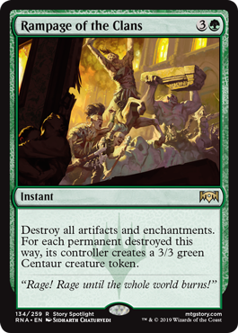 Rampage of the Clans (Ravnica Allegiance) Medium Play