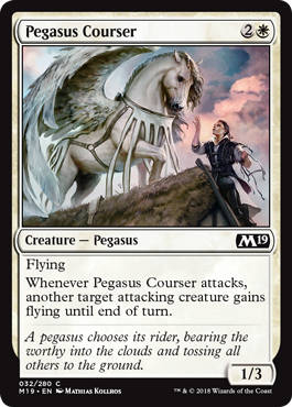 Pegasus Courser (Magic 2019 Core Set) Near Mint